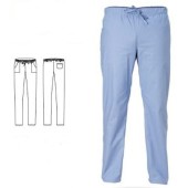 Pantalone Azzurro cotone
