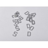 Lettere in piombo D-S mm.20